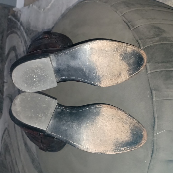 Lucchese Men Cowboy Boots. Size 10 Brown - Picture 8 of 11